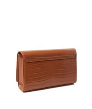 LOVE MOSCHINO CROCO Bolso de hombro camello2 - Bolsos Mujer - 2