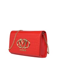 LOVE MOSCHINO CROCO Bolso de hombro rojo - Bolsos Mujer - 2