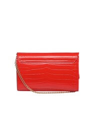 LOVE MOSCHINO CROCO Bolso de hombro rojo - Bolsos Mujer - 3