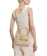 LOVE MOSCHINO BOLD LOVE Maletín con correa para el hombro oro - Bolsos Mujer - 5