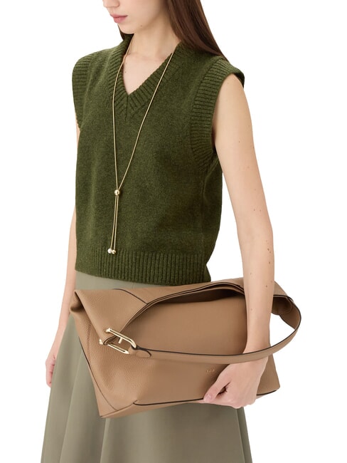 LARA Bolso bandolera de piel desierto - Bolsos Mujer