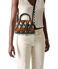 COCCINELLE SABINE Bolso de mano con correa para el hombro FLOR / NOIR - Bolsos Mujer - 5