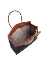 COCCINELLE MYRTHA DENIM Bolso de hombro guarida azul/coñac - Bolsos Mujer - 4