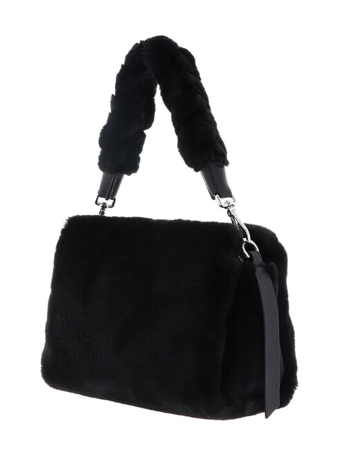 BOHEME SYNTHETIC FUR Bolso de hombro negro - Bolsos Mujer