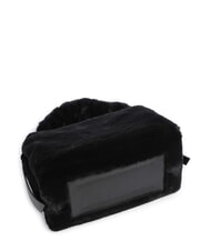 COCCINELLE BOHEME SYNTHETIC FUR Bolso de hombro negro - Bolsos Mujer - 4