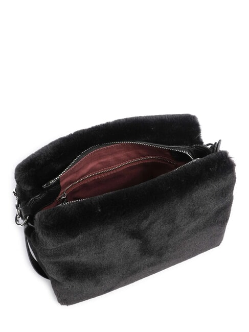 BOHEME SYNTHETIC FUR Bolso de hombro negro - Bolsos Mujer