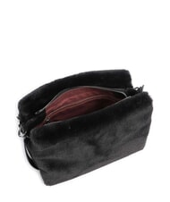 COCCINELLE BOHEME SYNTHETIC FUR Bolso de hombro negro - Bolsos Mujer - 5