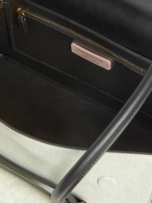 DOUBLE BEAT CRA Bolso de hombro nieve/noir - Bolsos Mujer