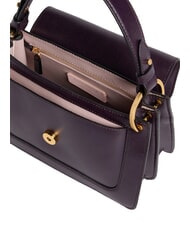COCCINELLE C-ME CALF COCKER Bolso peque&ntilde;o de piel con bandolera ciruelas - Bolsos Mujer - 4