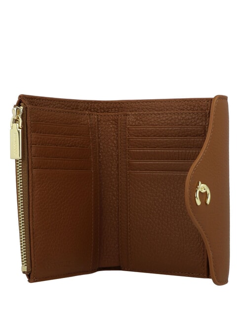 C-ME Cartera mediana de cuero co&ntilde;ac - Carteras Mujer