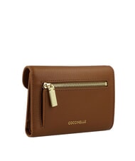 COCCINELLE C-ME Cartera mediana de cuero co&ntilde;ac - Carteras Mujer - 3