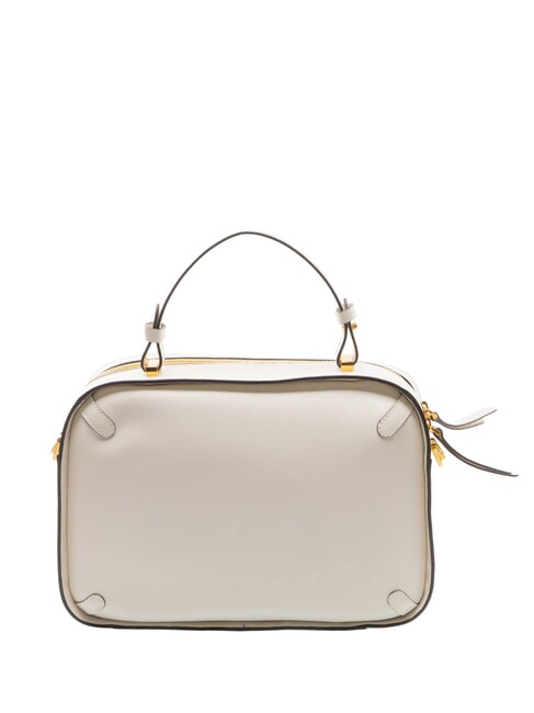 MALETA CALF Bolso de piel con bandolera blanco - Bolsos Mujer