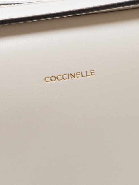 MALETA CALF Bolso de piel con bandolera blanco - Bolsos Mujer