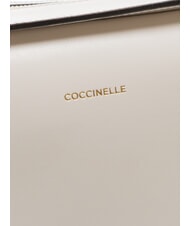 COCCINELLE MALETA CALF Bolso de piel con bandolera blanco - Bolsos Mujer - 4