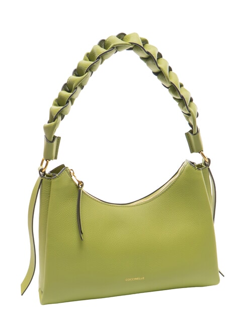 BOHEME GRANA DOUBLE Bolso mediano de piel guacamole/algas - Bolsos Mujer