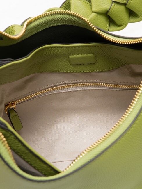 BOHEME GRANA DOUBLE Bolso mediano de piel guacamole/algas - Bolsos Mujer