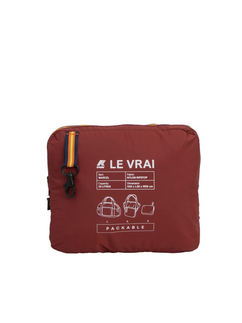 LE VRAI 4.0 MARCEL Bolsa de lona impermeable syrah tinto - Bolsas de viaje