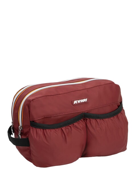 ALBAS Neceser de doble cremallera con bolsillos. syrah tinto - Neceser