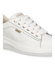 LIUJO CASPER 01 Zapatillas con inserto laminado blanco / dorado claro - Zapatos Mujer - 3