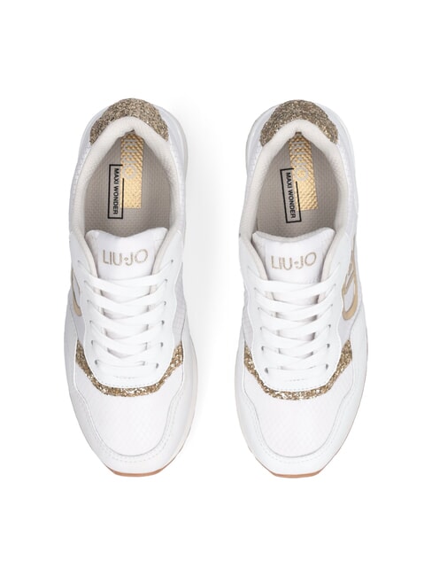 MAXI WONDER LOW Zapatillas con detalles de purpurina blanco - Zapatos Mujer