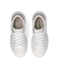 LIUJO CASPER 01 Zapatillas con inserto laminado blanco / dorado claro - Zapatos Mujer - 4