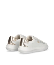 LIUJO CASPER 01 Zapatillas con inserto laminado blanco / dorado claro - Zapatos Mujer - 5