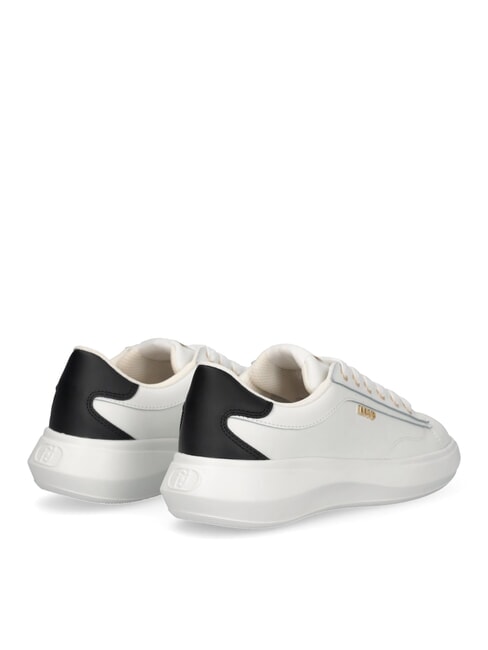 CASPER 01 Zapatillas de cuero blanco negro - Zapatos Mujer