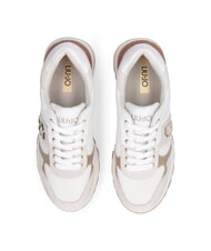 LIUJO AMAZING 43 Zapatillas con inserciones de tejido de malla blanco - Zapatos Mujer - 4