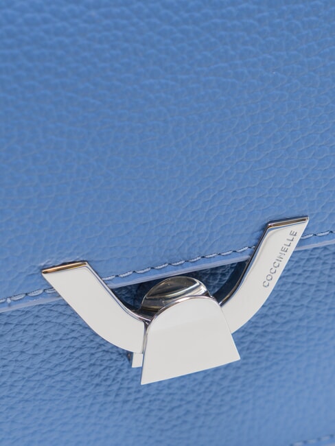 DEW Mini bolso de hombro, en piel azul - Bolsos Mujer