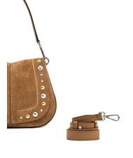 GIANNI CHIARINI HELENA ROUND Bolso de ante de doble función caramelo - Bolsos Mujer - 3