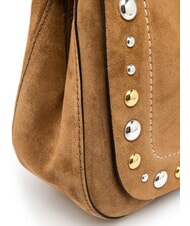 GIANNI CHIARINI HELENA ROUND Bolso de ante de doble función caramelo - Bolsos Mujer - 5