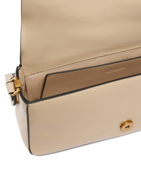 LOVE ONE CLASSIC SLOUCHY Bolso de hombro de piel beige-gris ahumado-oro antiguo - Bolsos Mujer