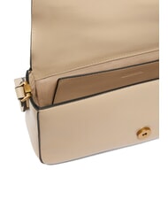 PINKO LOVE ONE CLASSIC SLOUCHY Bolso de hombro de piel beige-gris ahumado-oro antiguo - Bolsos Mujer - 4