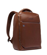 PIQUADRO BLUE SQUARE Mochila de piel, soporte para portátil de 14" - Mochilas para portátil