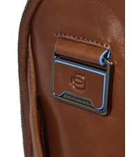 PIQUADRO BLUE SQUARE Mochila de piel, soporte para portátil de 14" BROWN - Mochilas para portátil - 4