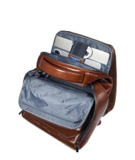 PIQUADRO BLUE SQUARE Mochila de piel, soporte para portátil de 14" BROWN - Mochilas para portátil - 7