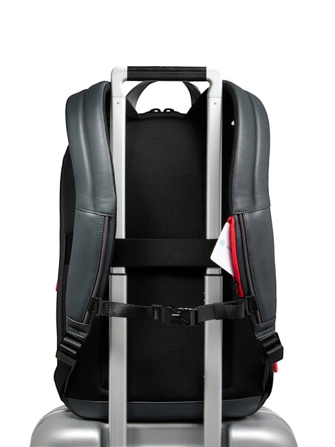 URBAN Mochila de cuero para portátil de 15,6" Gris - Mochilas para portátil