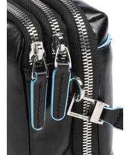 PIQUADRO BLUE SQUARE Bolso de mano de piel organizado negro - Fundas para tablet & Organizer - 3