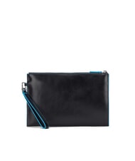 PIQUADRO BLUE SQUARE Bolso de mano plano de piel negro - Bolsos Mujer - 3