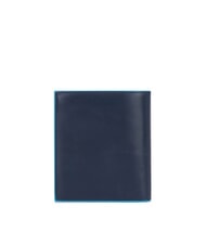 PIQUADRO BLUE SQUARE Cartera vertical de piel azul - Carteras Hombre - 4
