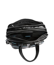 PIQUADRO BLUE SQUARE Maletín para portátil de 15 "en piel negro - Maletines de Trabajo - 6