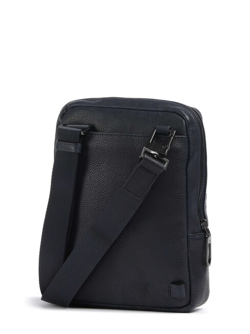 CRONUS Bolso de piel, soporte para tablet azul - Bandoleras Hombre