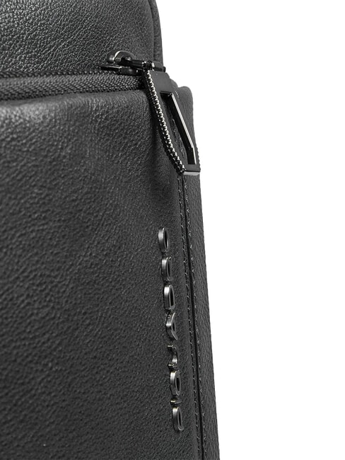 CRONUS Bolsa de cuero para iPad negro - Bandoleras Hombre
