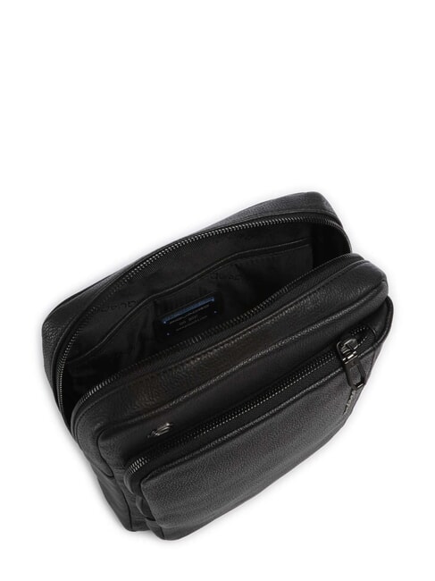 CRONUS Bolsa de cuero para iPad negro - Bandoleras Hombre