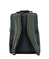 PIQUADRO X1 Mochila de piel, soporte para pc de 15,6" azul / marrón - Mochilas para portátil - 3