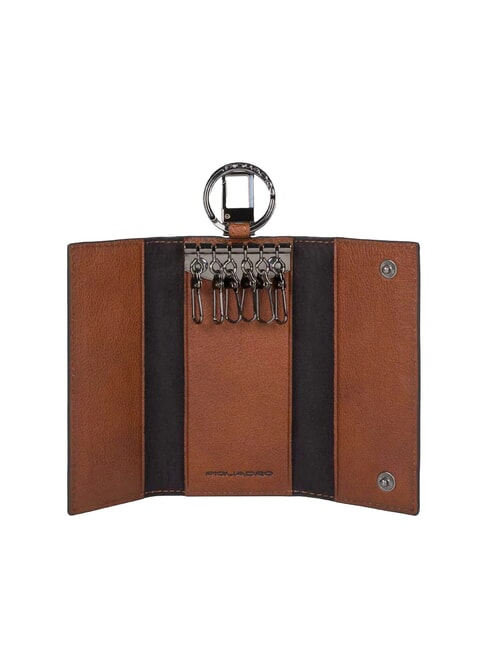 BLACK SQUARE Estuche de cuero para llaves con 6 ganchos CUERO - Llaveros