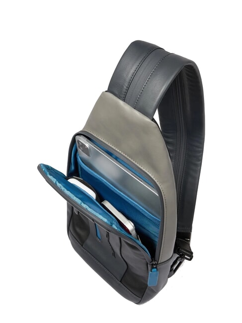 URBAN Mochila de un solo hombro con soporte para iPad®mini gris negro - Bandoleras Hombre