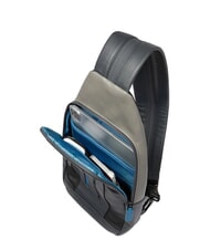 PIQUADRO URBAN Mochila de un solo hombro con soporte para iPad®mini gris negro - Bandoleras Hombre - 7