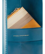 PIQUADRO BLUE SQUARE  Mochila para portátil de 14 pulgadas, de cuero octano 3 - Mochilas para portátil - 5