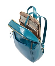 PIQUADRO BLUE SQUARE  Mochila para portátil de 14 pulgadas, de cuero octano 3 - Mochilas para portátil - 6